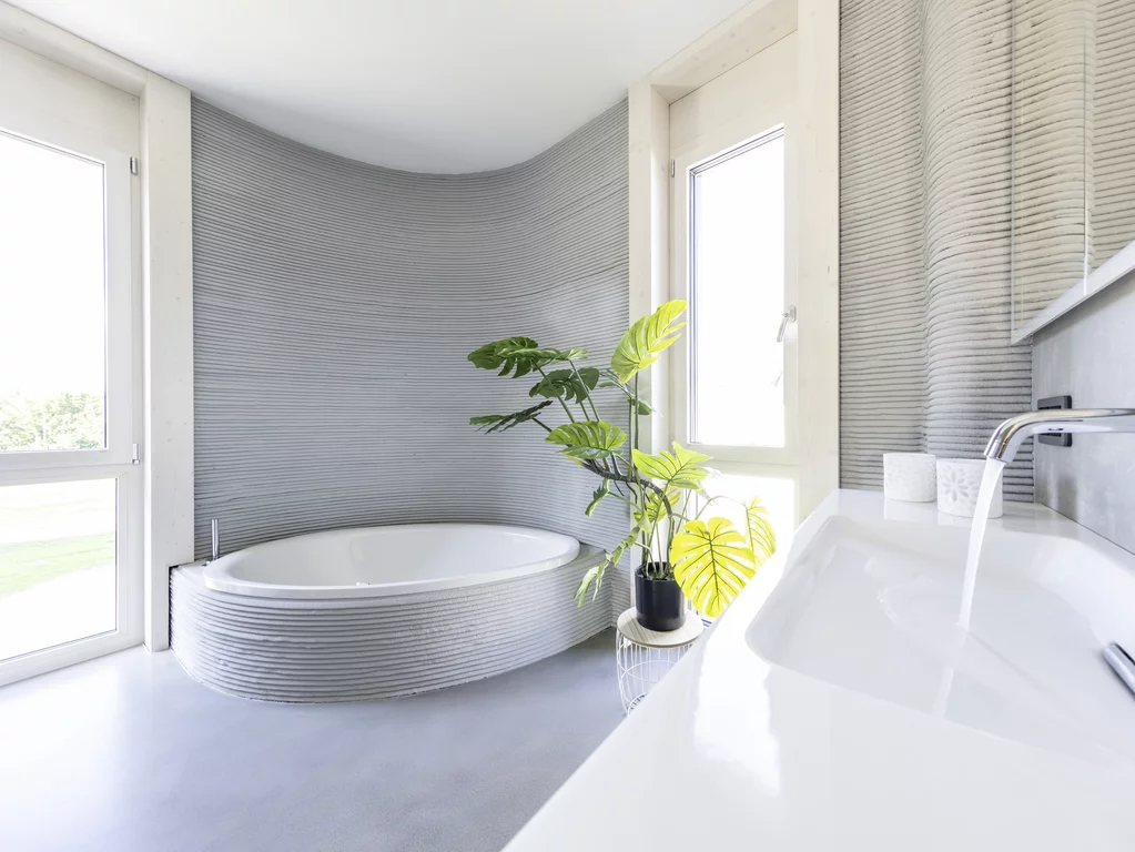 Das visionäre Projekt verfügt über eine Bette Badewanne und zwei Bette Duschwannen.