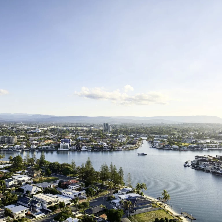 Il JW Marriott Gold Coast Resort & Spa offre una vista mozzafiato. Viste mozzafiato del mare e dello skyline incluse al JW Marriott Gold Coast Resort & Spa.