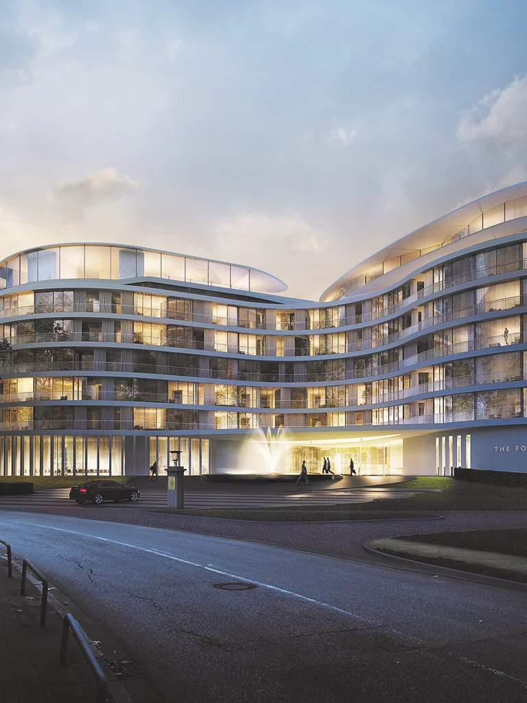 L'hotel The Fontenay, Amburgo. L'Hotel The Fontenay ad Amburgo è un esperimento di successo nel design organico moderno.