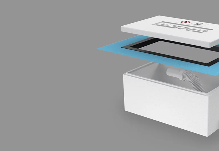 La caja de instalación Easy Connect es la solución plug and play para una instalación segura de platos de ducha y bañeras.