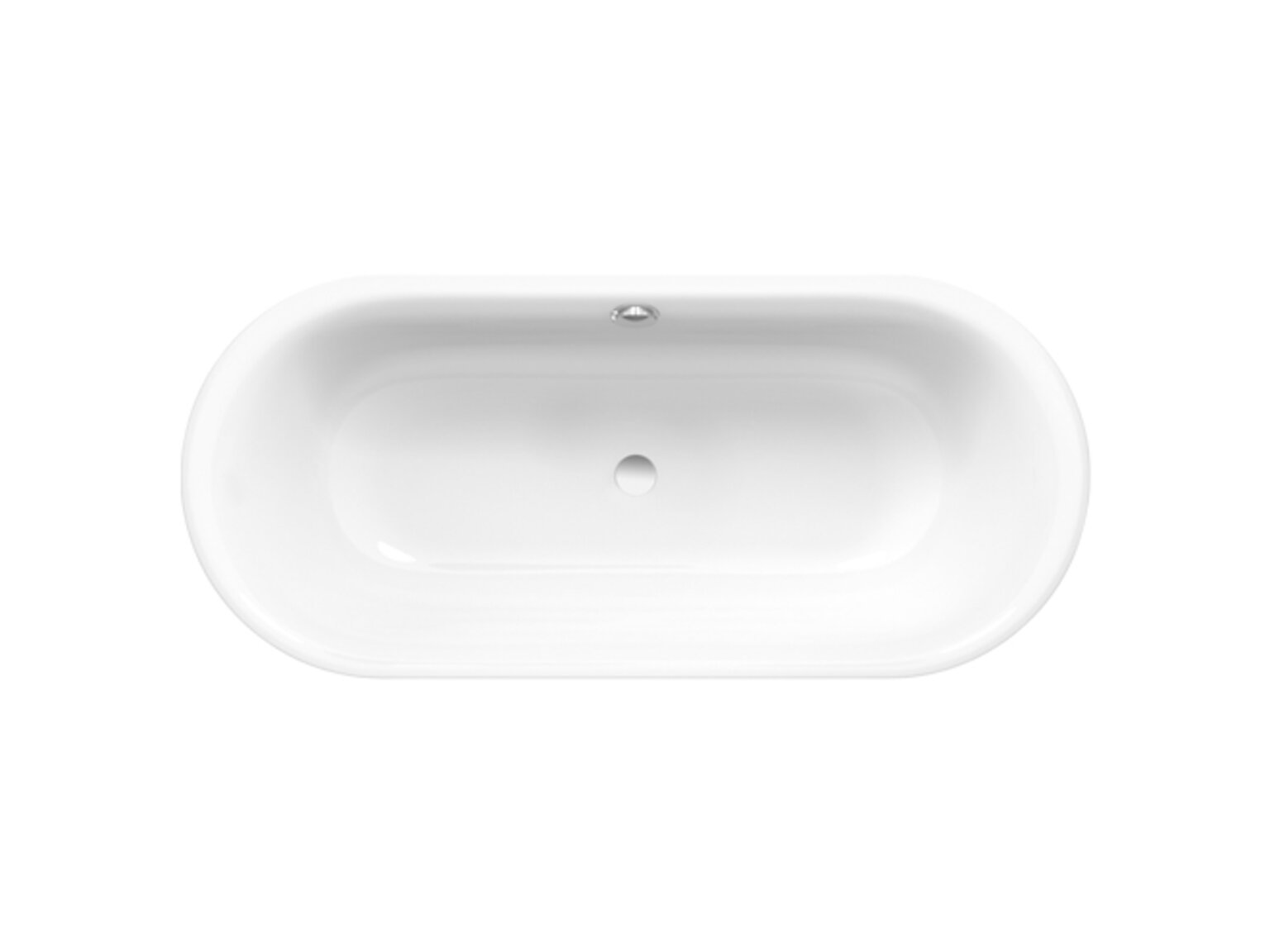 Bette Form Badewanne Stahl 2942000 160x70 cm Weiß Einbau-Wanne 