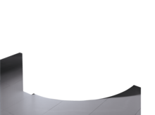 Bañera rectangular de acero esmaltado con frente redondeado, grifería exenta, lavabo sobre encimera de madera al fondo.